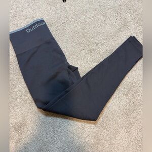 Outdoor Voices Seamless Smooth Ribbed Leggings 718 Navy